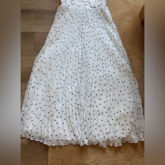 🖤NWOT Self-Portrait Polka Dot Chiffon Midi Dress - Picture 6 of 13